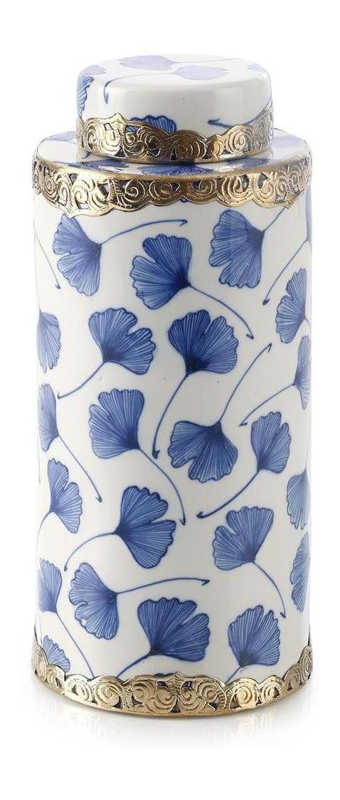John Richard Decor Lidded Ginkgo Jar