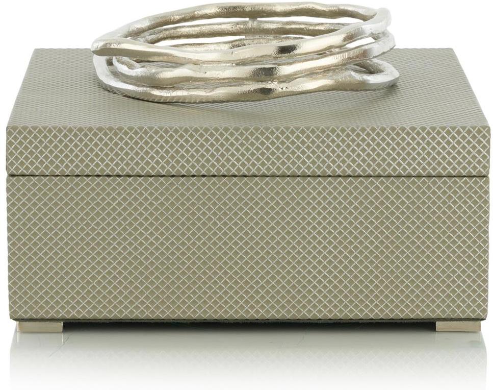 John Richard Decor Silver Coil Box