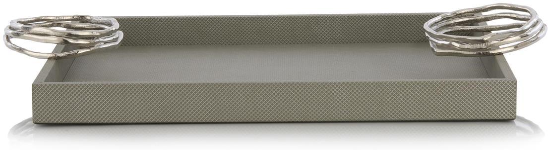 John Richard Decor Silver Coil Tray