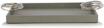 John Richard Decor Silver Coil Tray