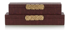 John Richard Decor Chateau Boxes, Set of 2