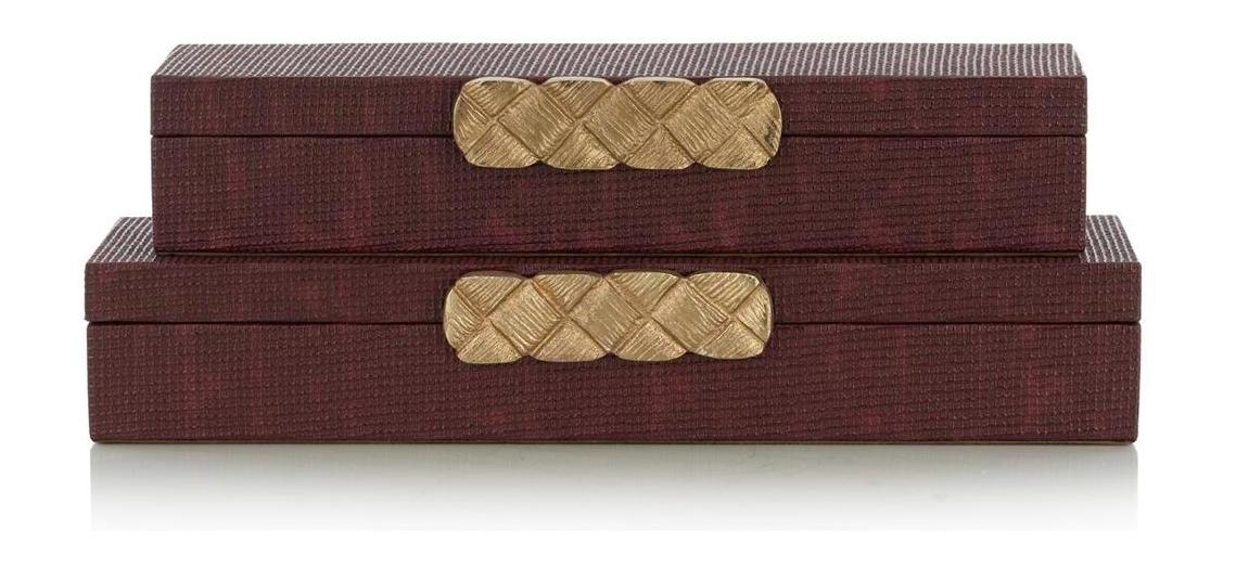John Richard Decor Chateau Boxes, Set of 2