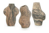 John Richard Decor Flowing Marble Vases, Set of 3