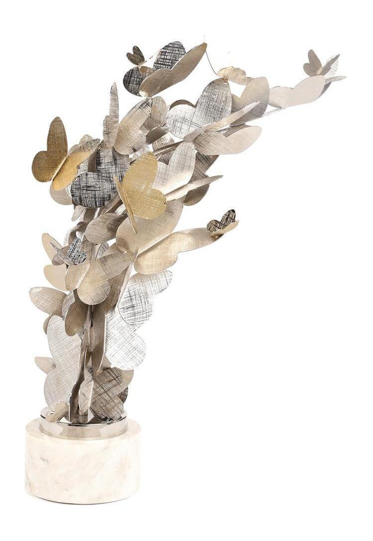 John Richard Decor Dancing Butterflies Sculpture on Marble