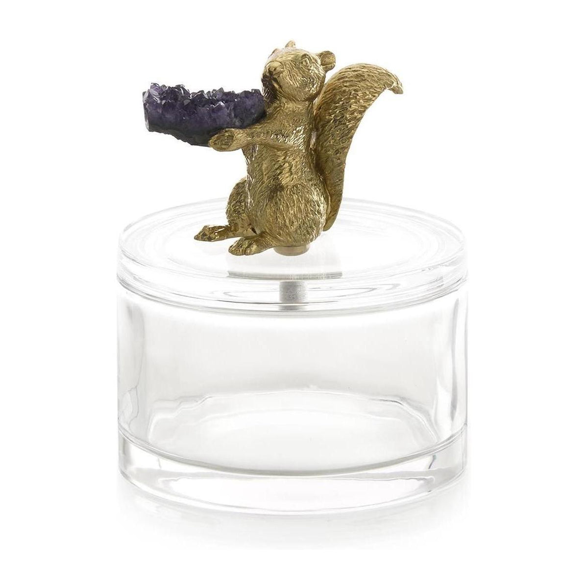 John Richard Decor Brass Squirrel Jar II