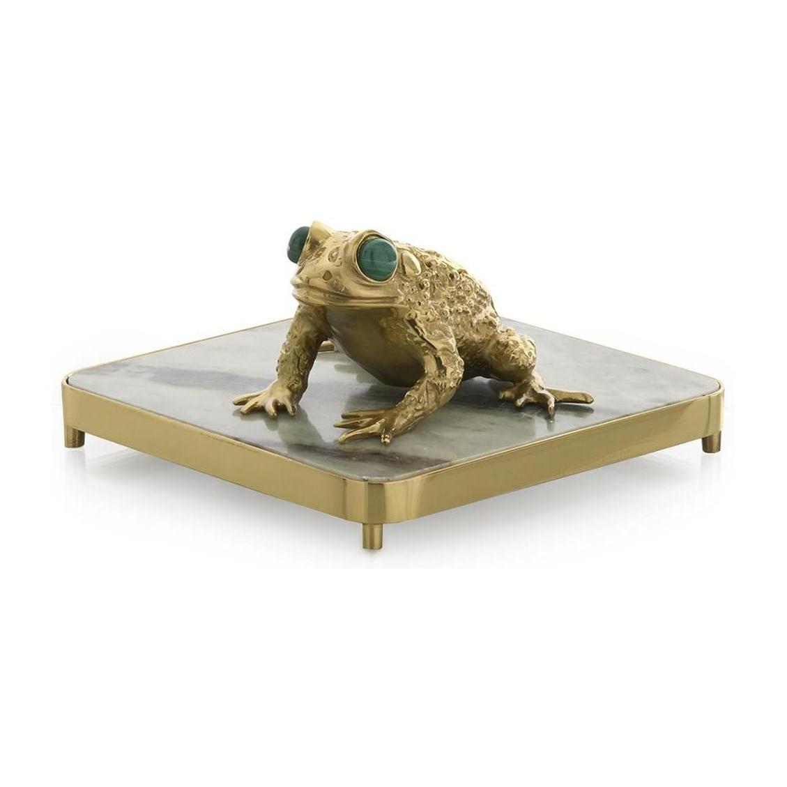 John Richard Decor Brass Frog Napkin Holder