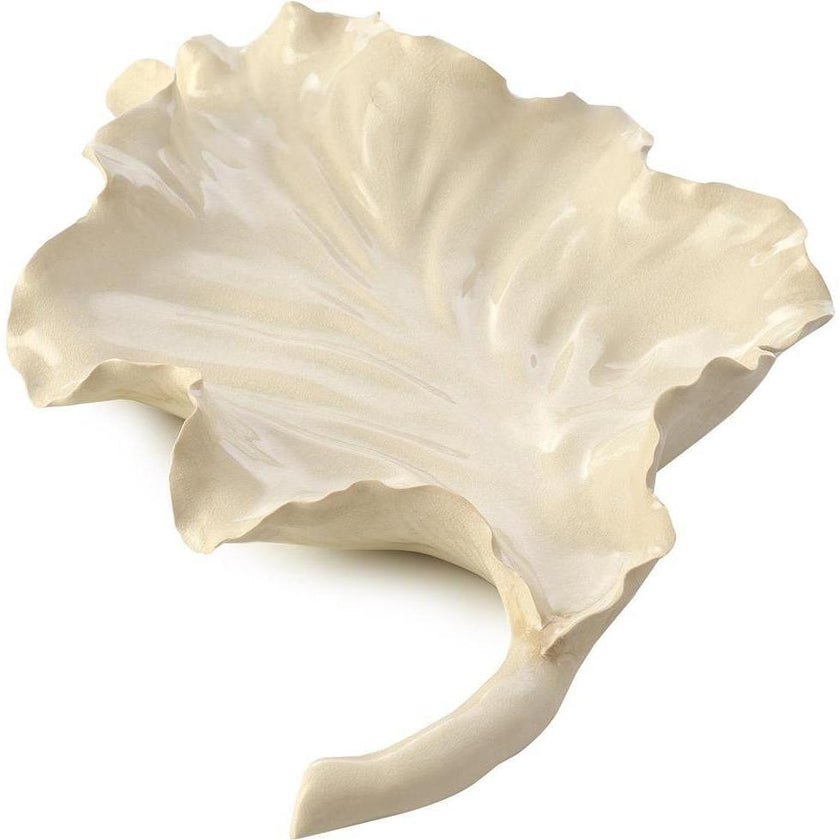John Richard Decor Porcelain Leaf Bowl