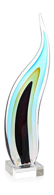John Richard Decor Glass Wisp Sculpture on Crystal