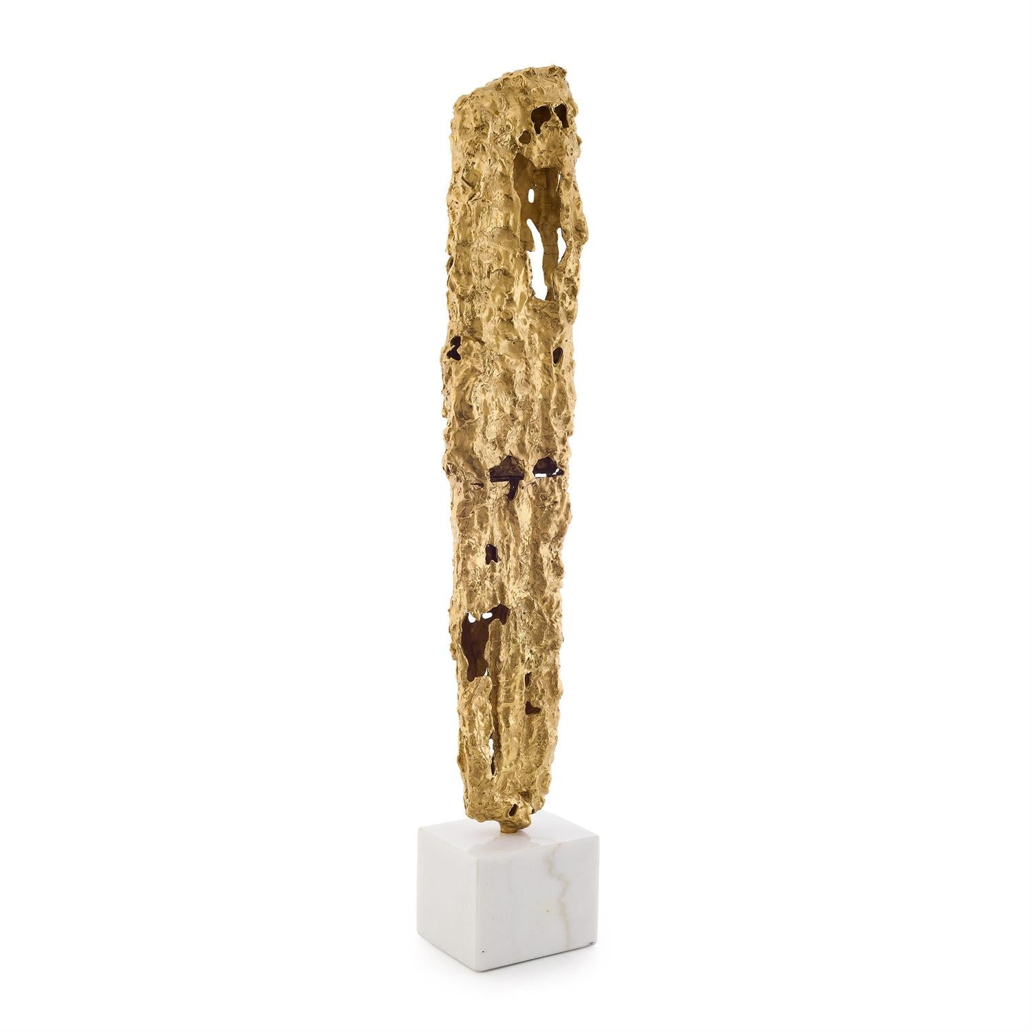 John Richard Brass Hollow Sculpture on Marble