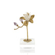 John Richard Embellished Blossom Sculpture on Crystal