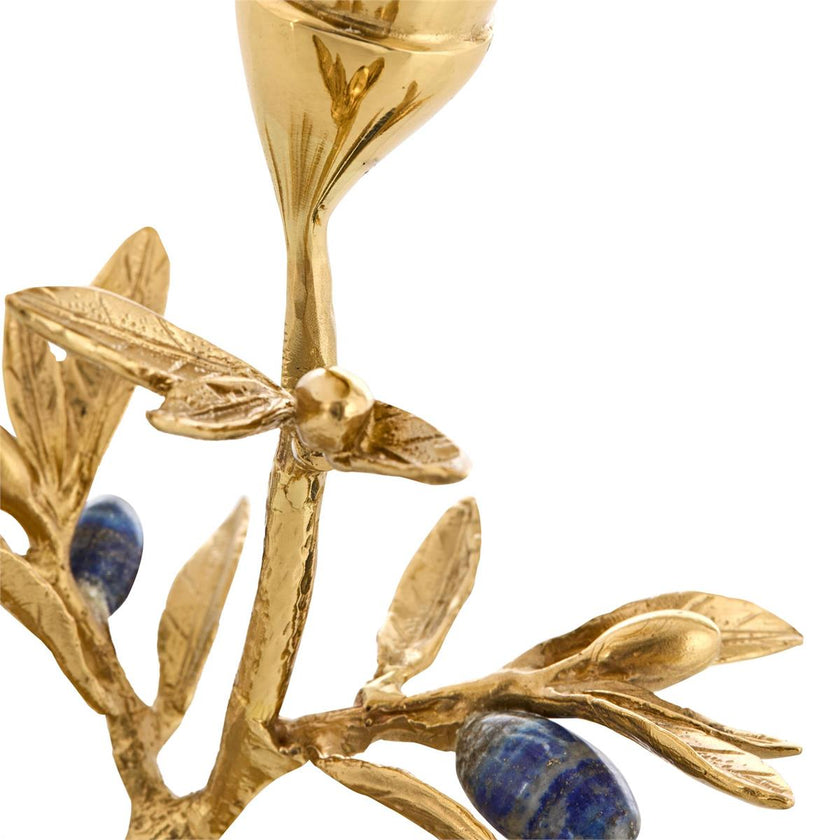 John Richard Brass Flora Candleholder