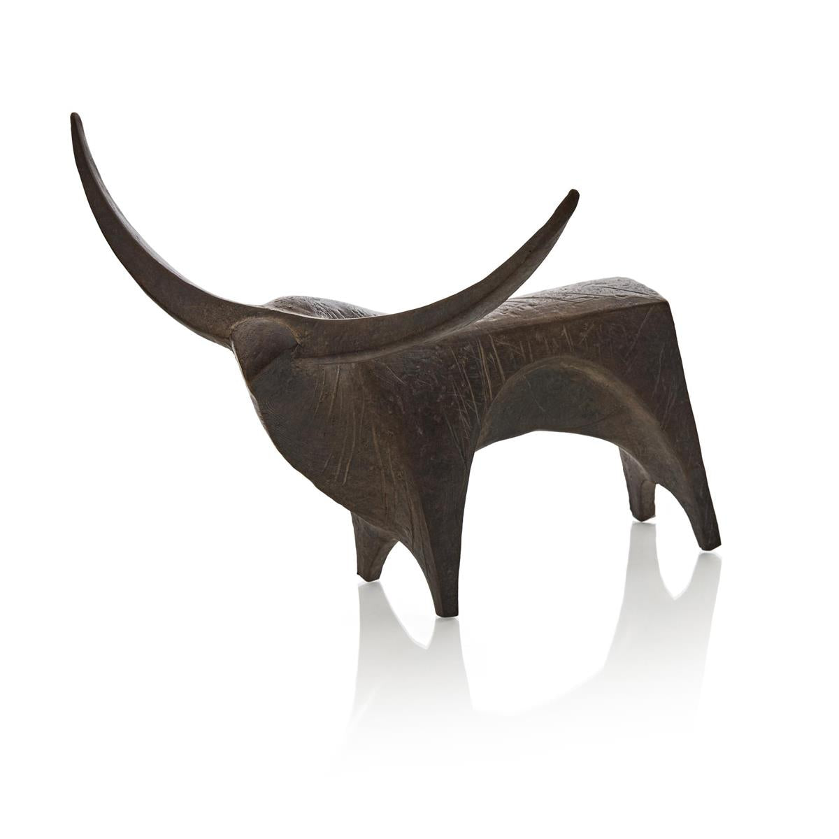 John Richard Abstract Ox Sculpture