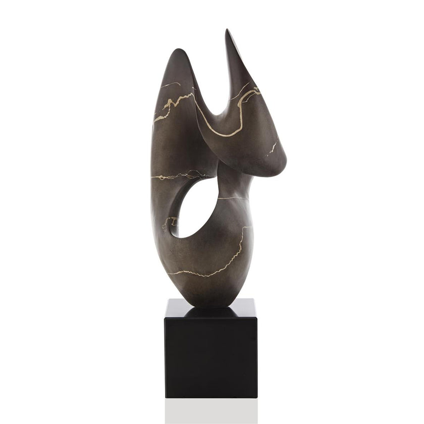 John Richard Umber Flow Sculpture on Marble