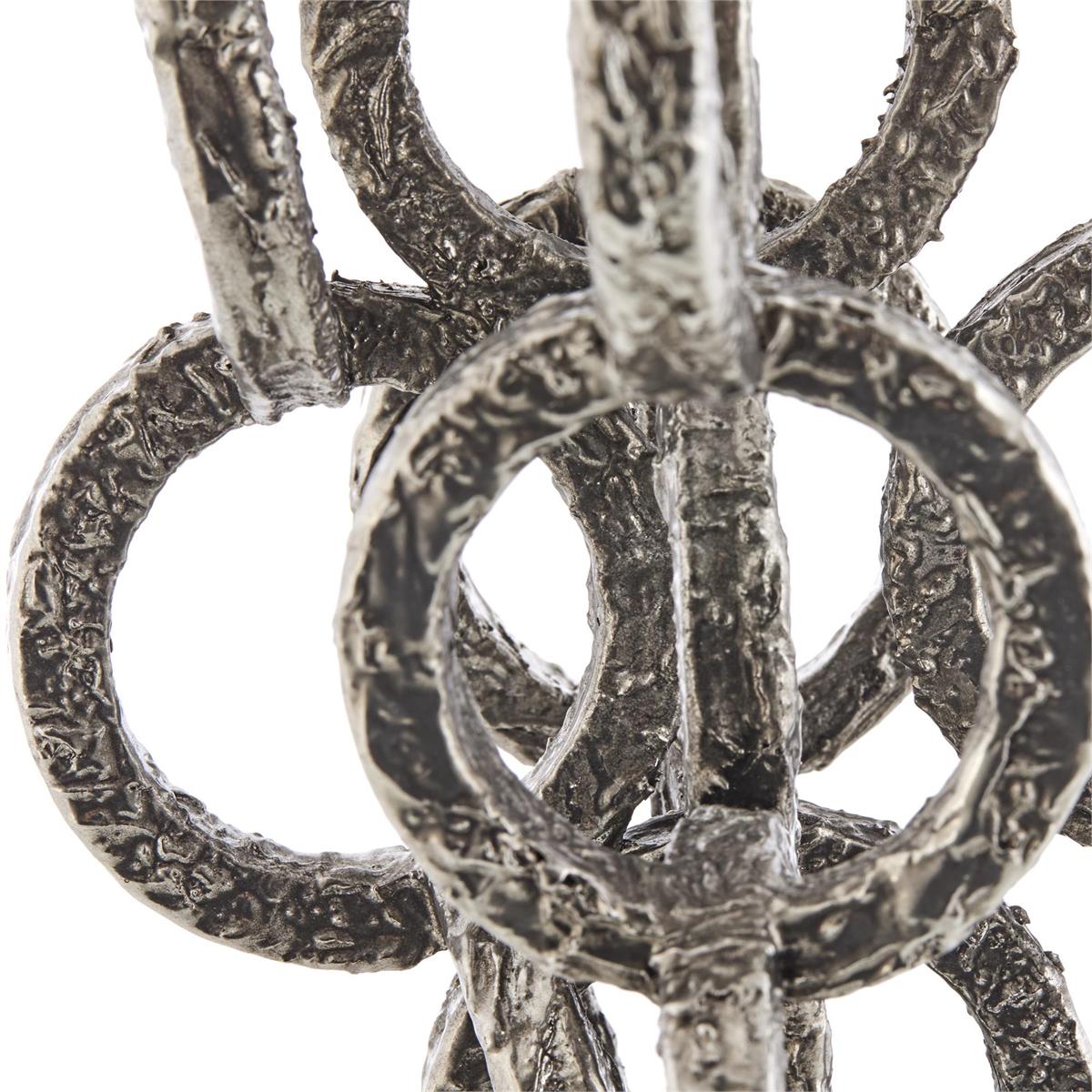 John Richard Iron Chain Sculpture on Marble