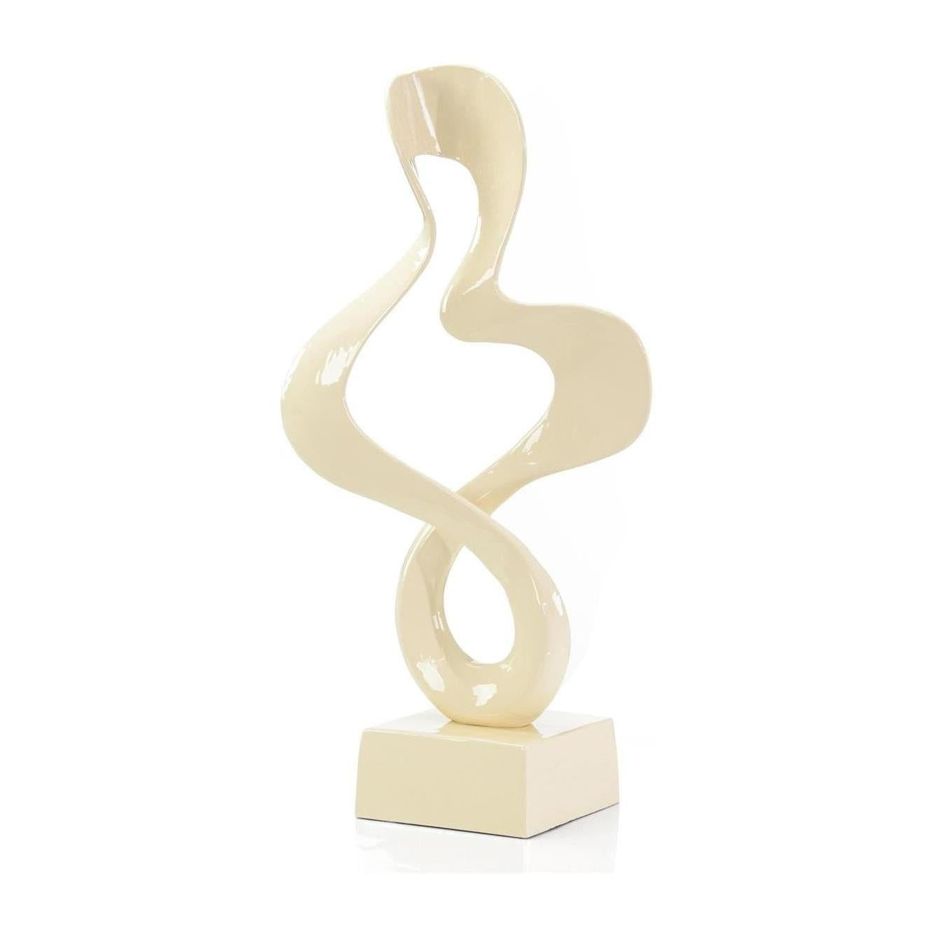 John Richard Decor Cream Enamel Sculpture