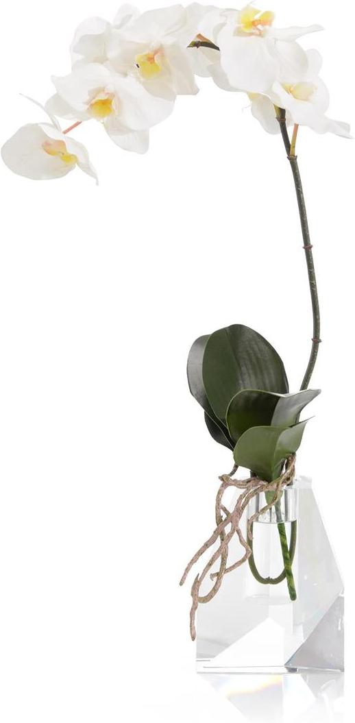 John Richard Decor Rock Crystal Real Touch Orchid