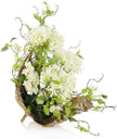 John Richard Decor White Agapanthus Leaf Sculpture