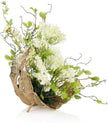 John Richard Decor White Agapanthus Leaf Sculpture
