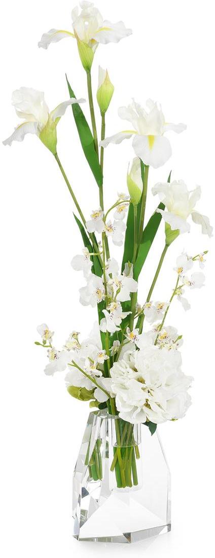 John Richard Decor White Iris and Peonies