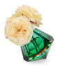 John Richard Decor Emerald Art Glass and Roses