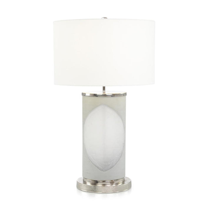 John Richard Oval Grey Table Lamp