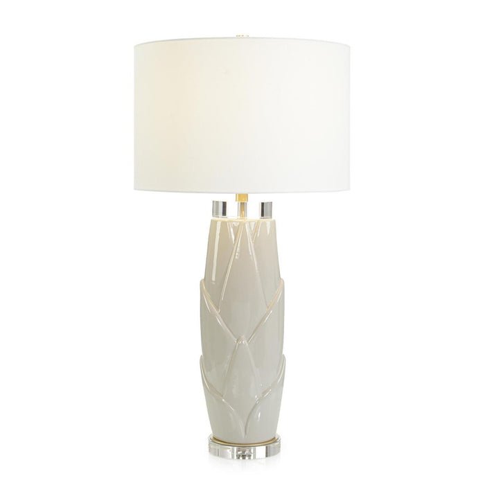 John Richard Gray Lush Leaves Table Lamp