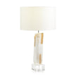 John Richard Gilded Selenite Table Lamp