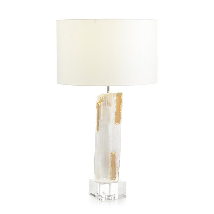 John Richard Gilded Selenite Table Lamp