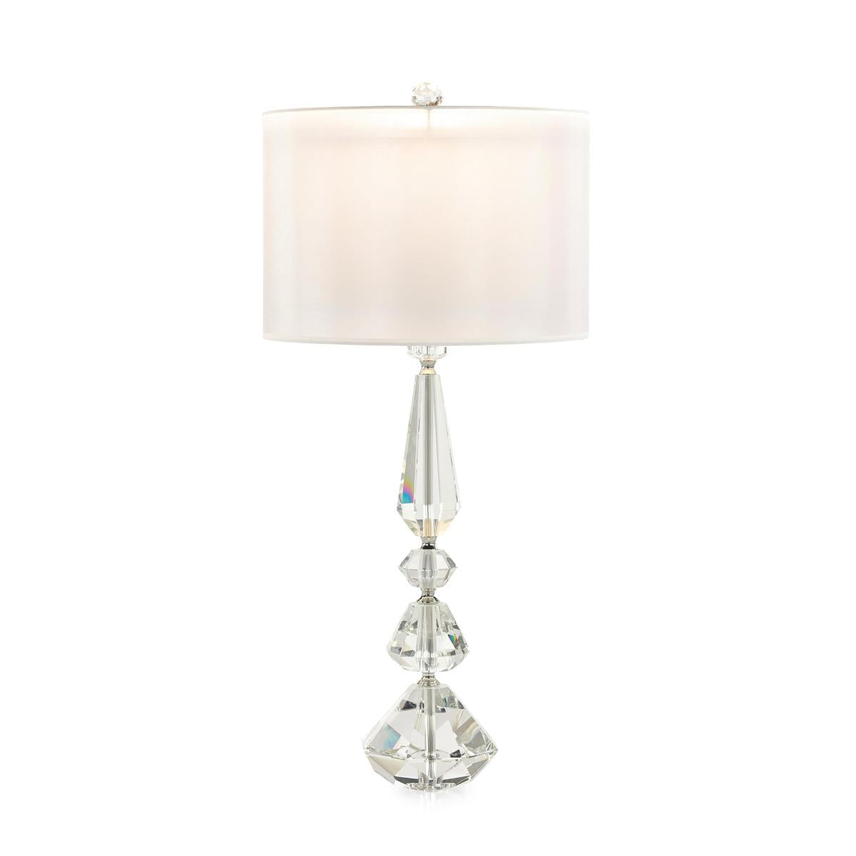 John Richard Balustered Crystal Table Lamp