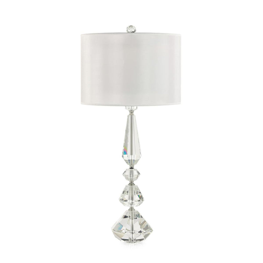 John Richard Balustered Crystal Table Lamp