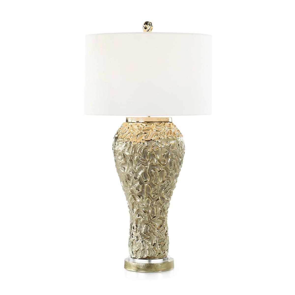 John Richard Champagne Swirls Table Lamp
