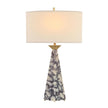 John Richard Stone Obelisk Table Lamp, White