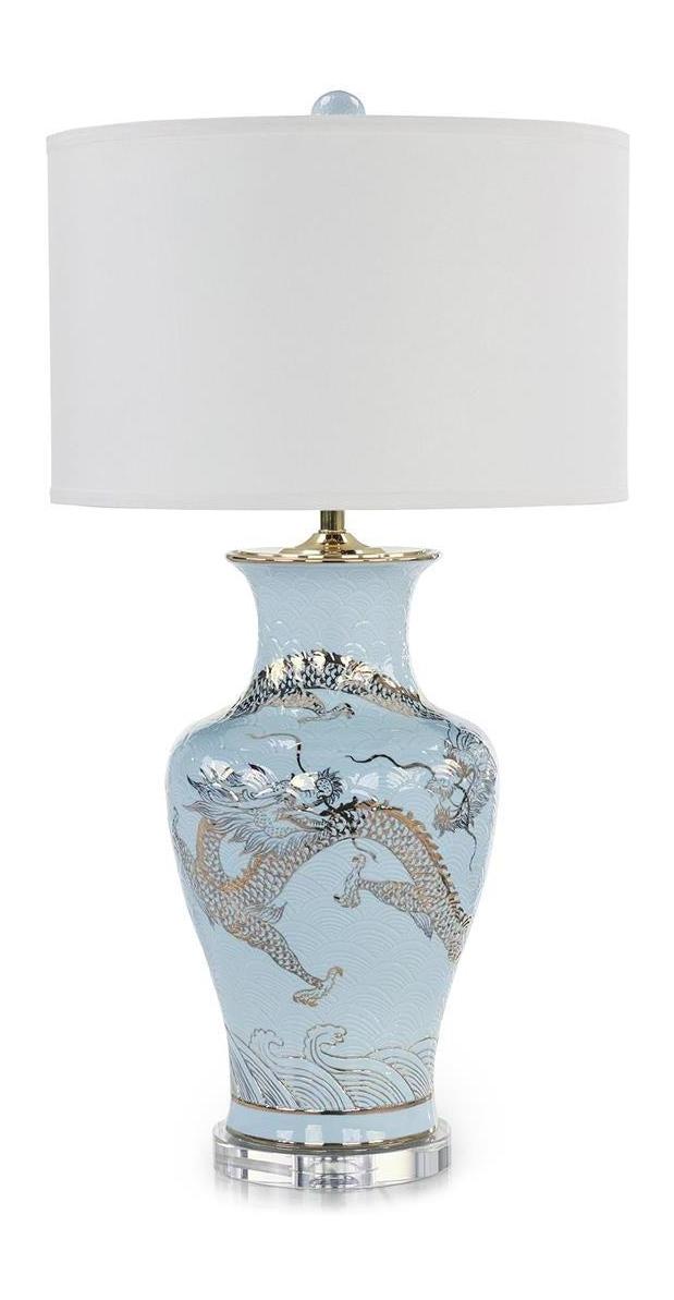 John Richard Dueling Dragons Table Lamp