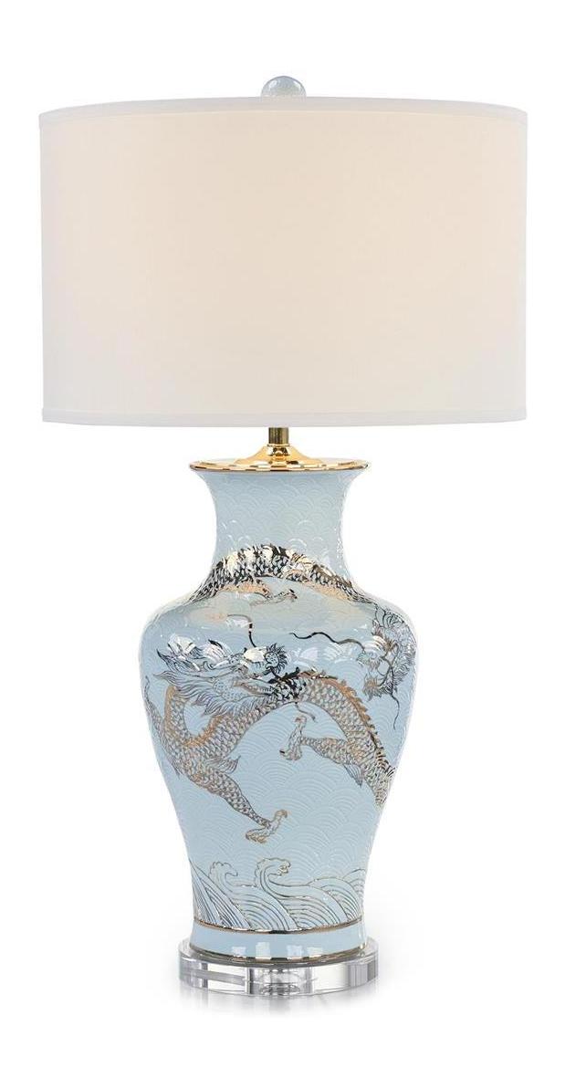 John Richard Dueling Dragons Table Lamp