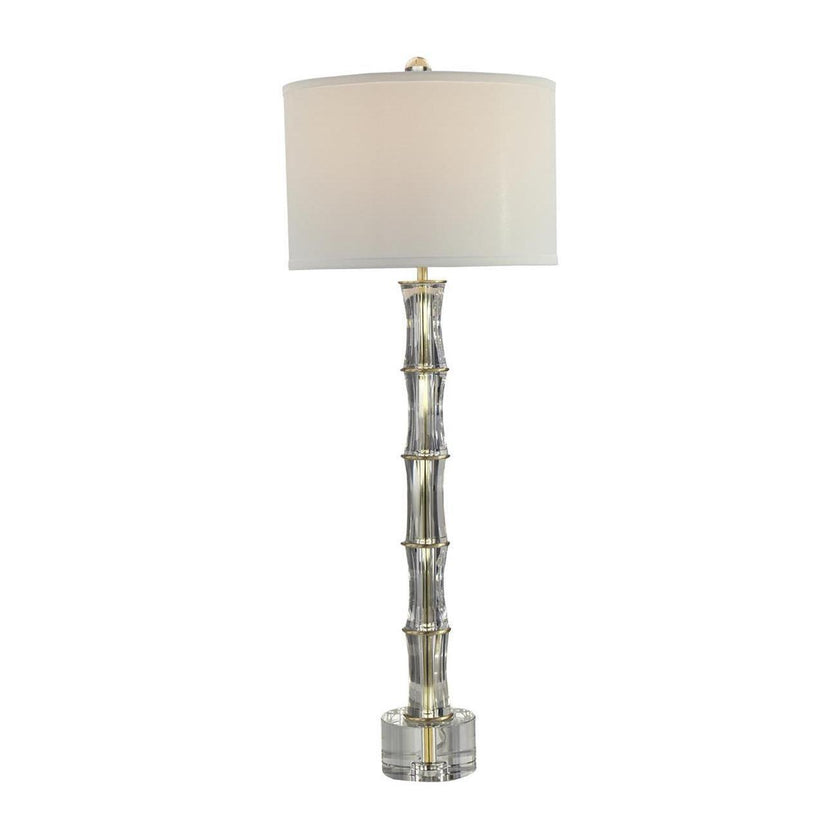 John Richard Crystal Bamboo Table Lamp