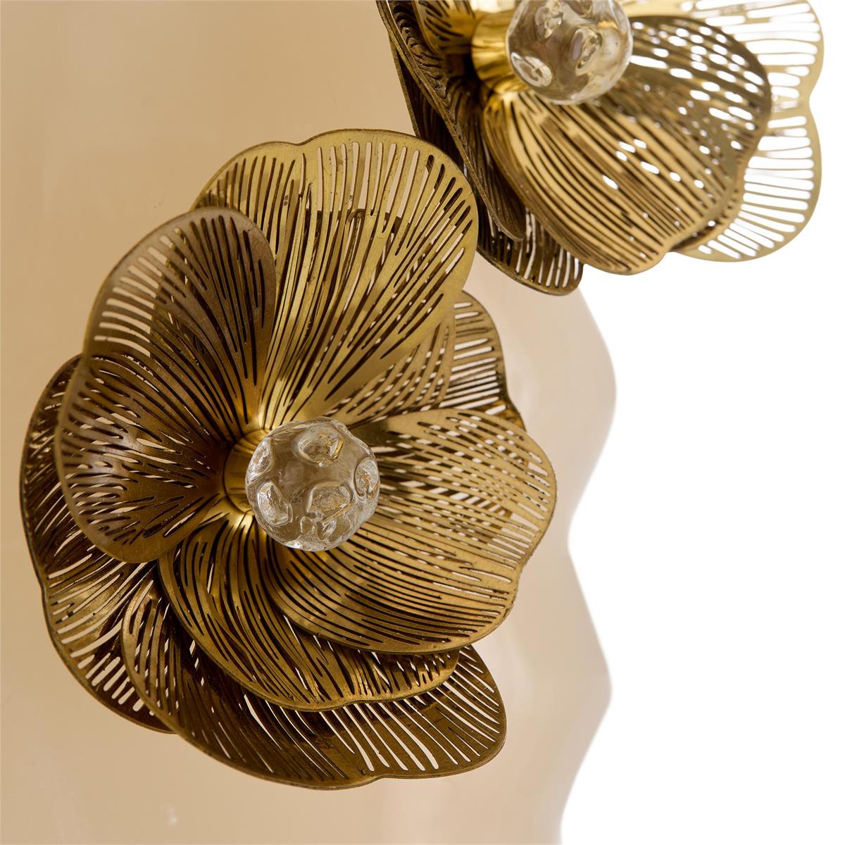 John Richard Golden Camellia Table Lamp