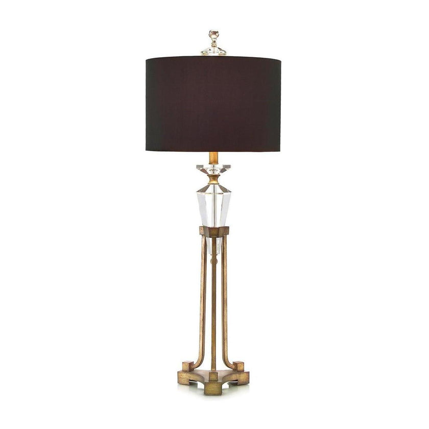 John Richard Faceted Crystal in Stand Buffet Lamp