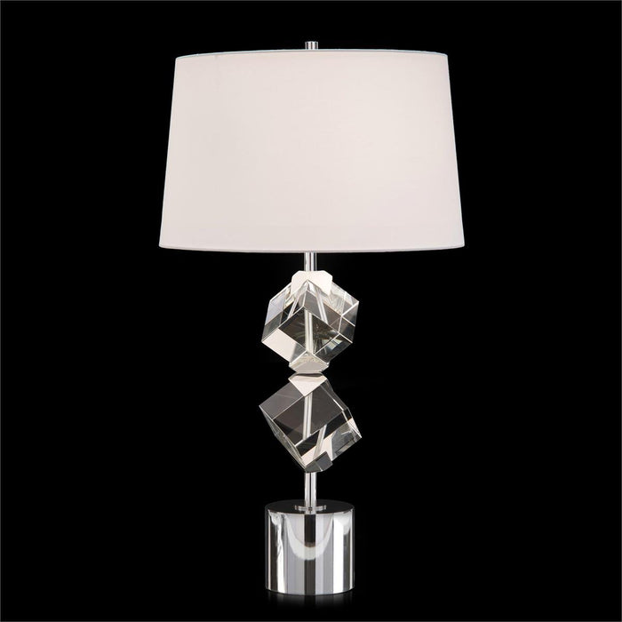 John Richard Crystal Cube Table Lamp