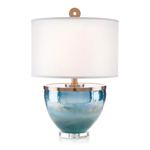John Richard Islamorada Blue Glass Table Lamp