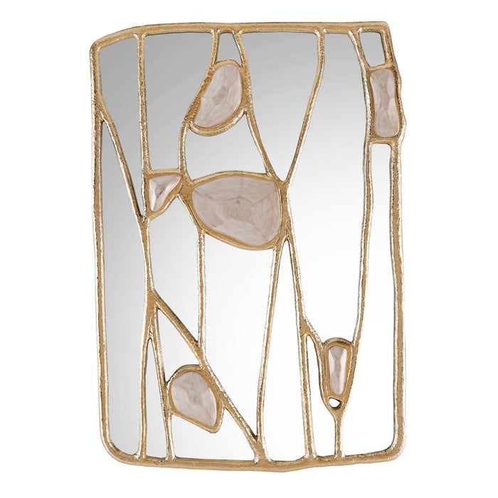 John Richard Embellished Branches Mirror, Gold