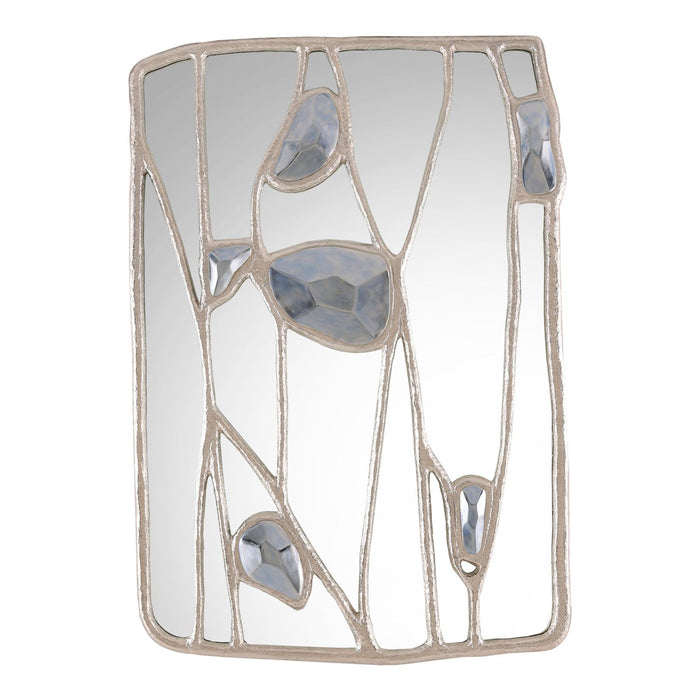 John Richard Embellished Branches Mirror, Silver