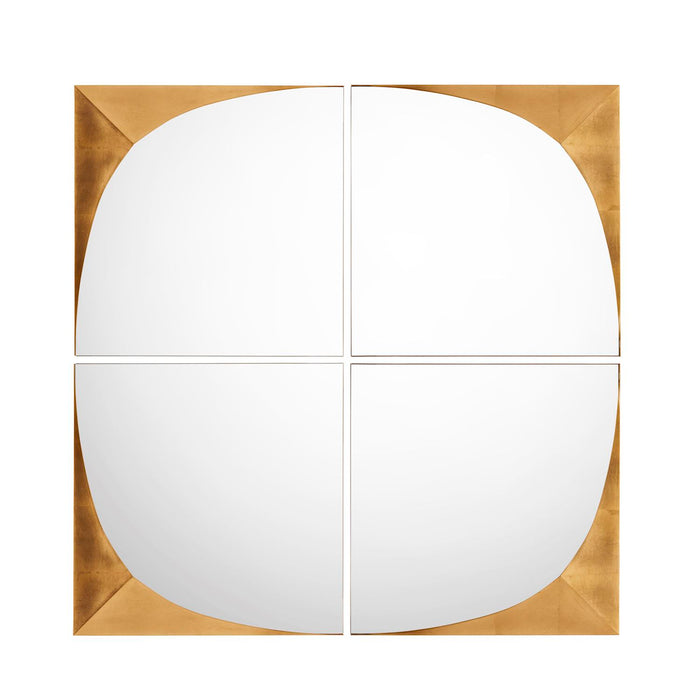 John Richard Gold Contour Mirrors, Set of 4