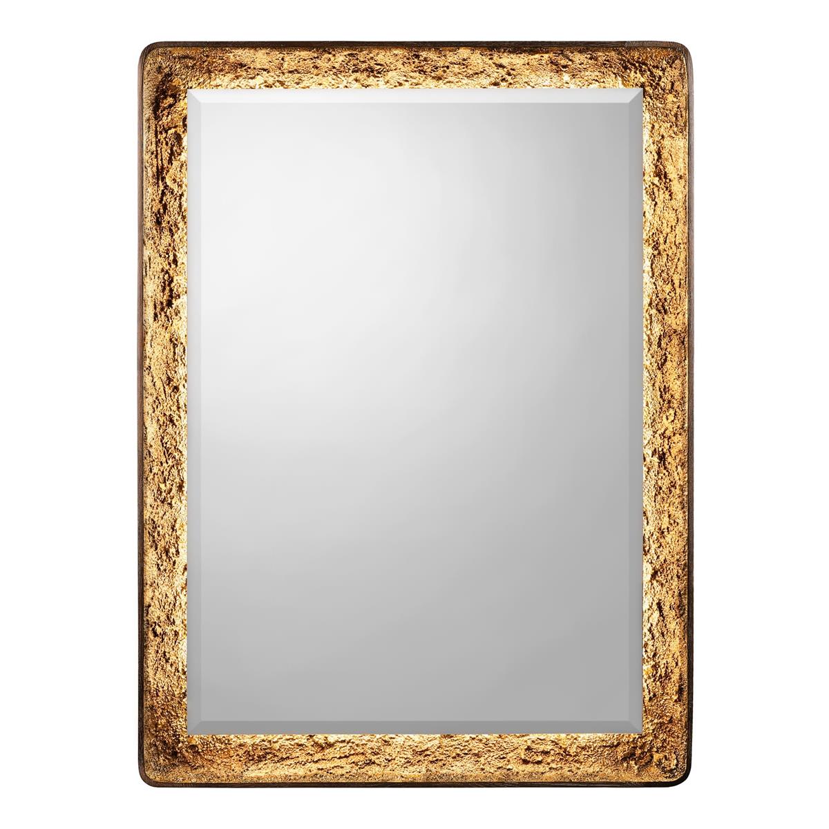 John Richard Gilded Oak Mirror, Rectangular