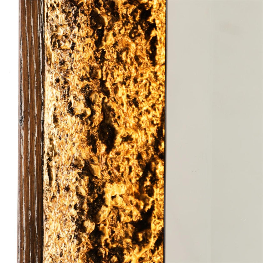 John Richard Gilded Oak Mirror, Rectangular