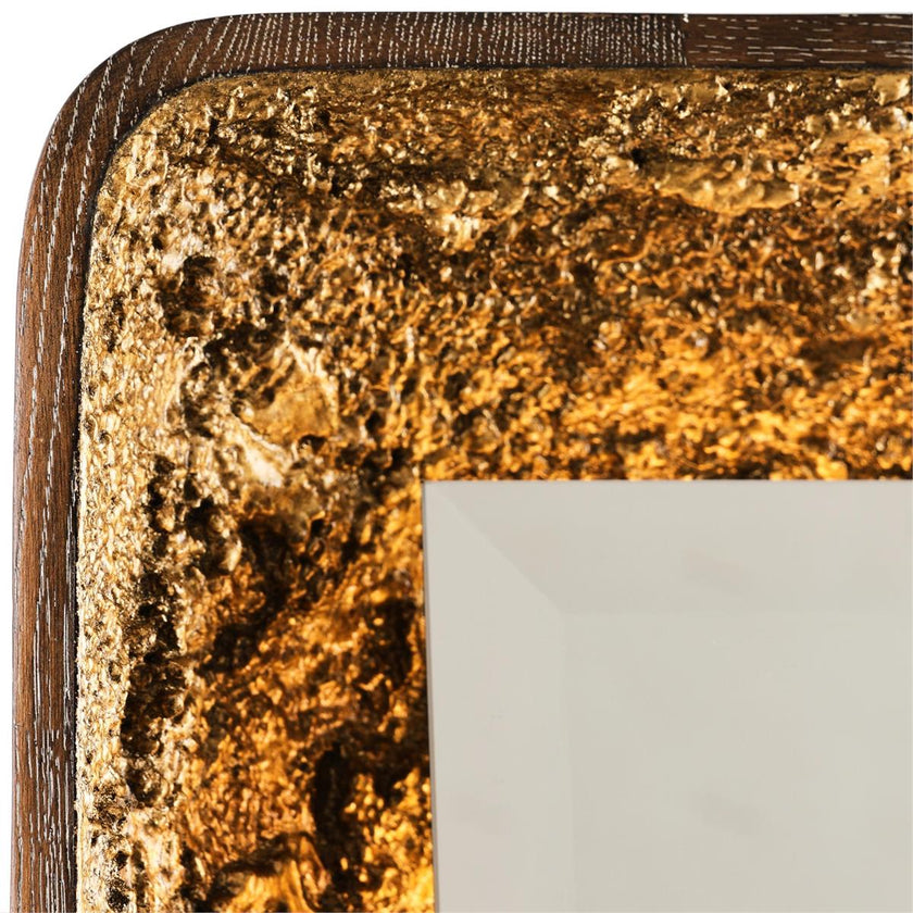 John Richard Gilded Oak Mirror, Rectangular