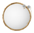John Richard Hydrangea Mirror, Brass