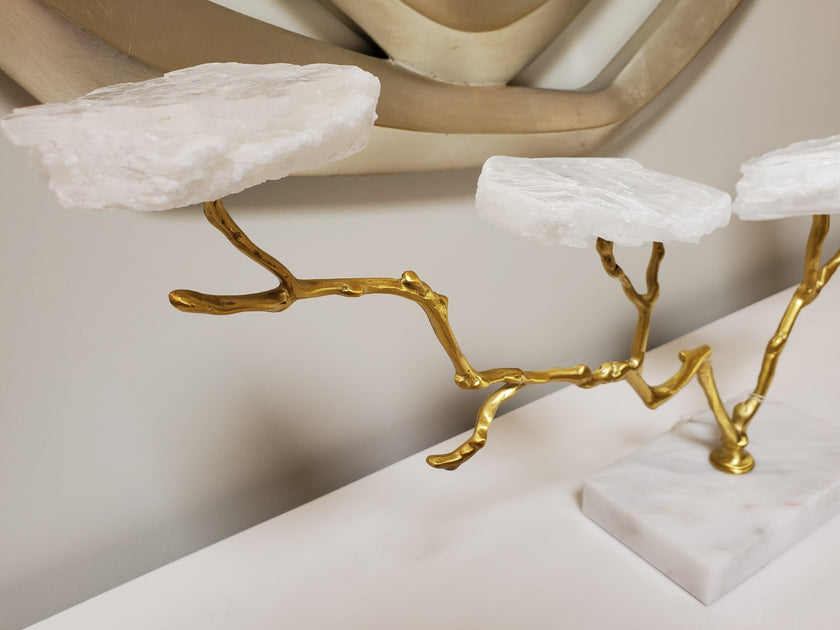 John Richard Whimsical Selenite Branched Plateau Floor Sample