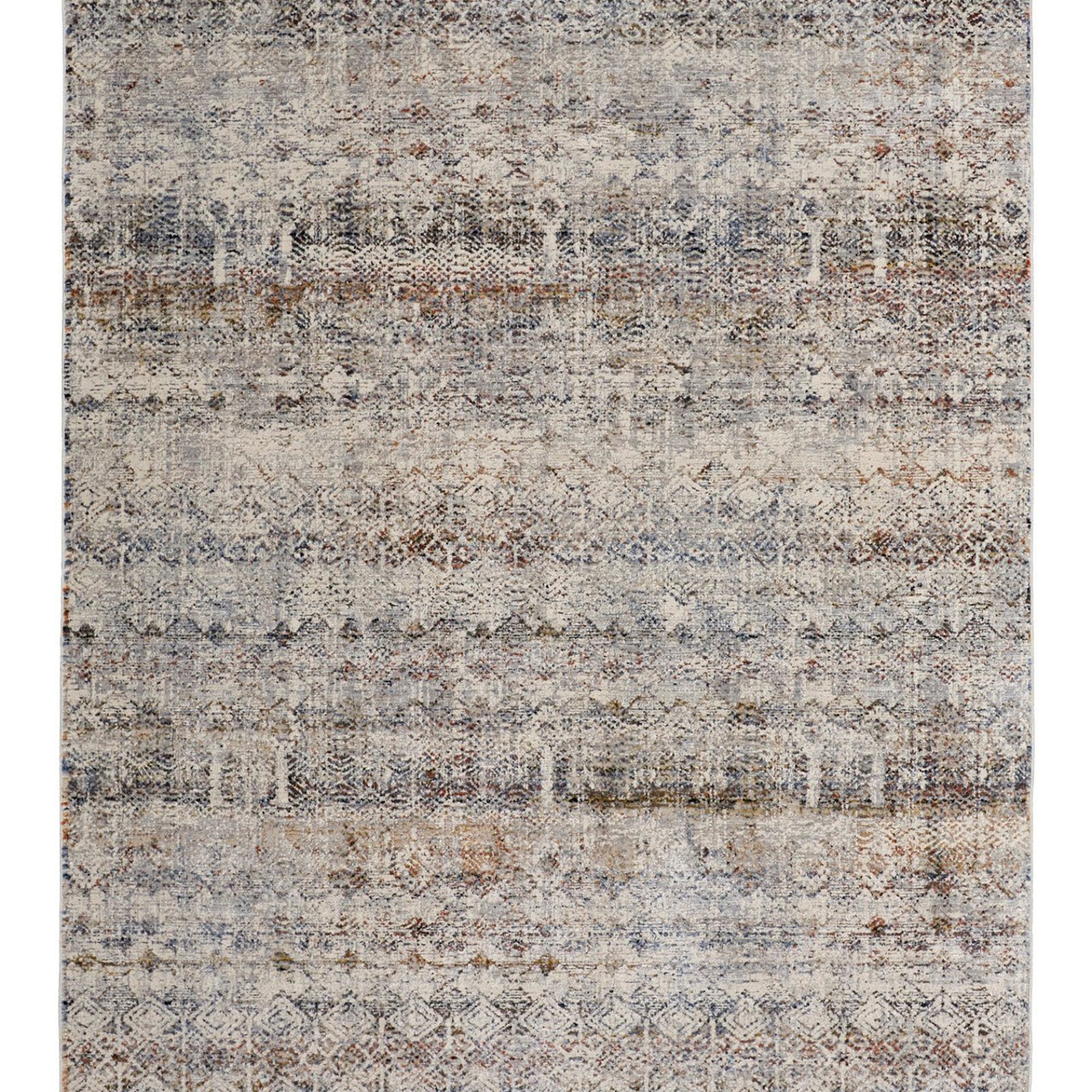 Feizy Kaia 39GLF Transitional Distressed in Tan/Ivory/Blue