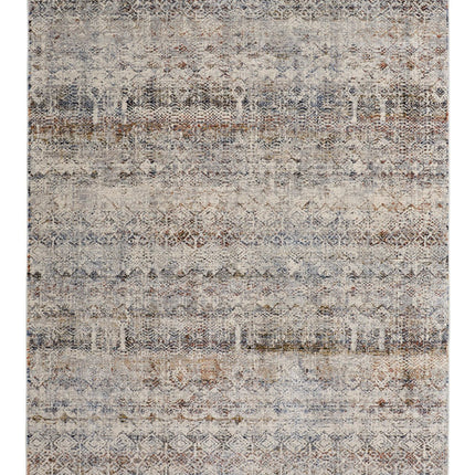 Feizy Kaia 39GLF Transitional Distressed in Tan/Ivory/Blue