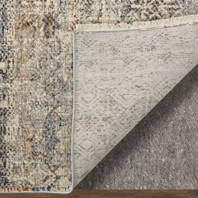 Feizy Kaia 39GLF Transitional Distressed in Tan/Ivory/Blue